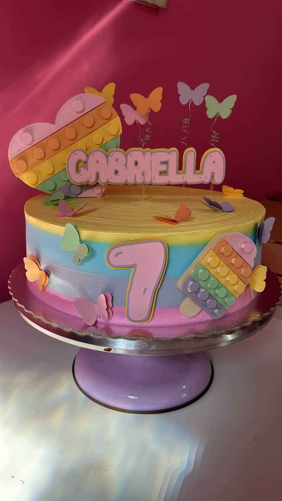 Bolo de Aniversário Colorido